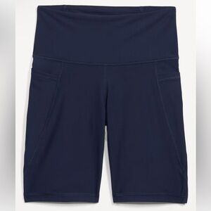 Old Navy High-Waisted PowerSoft Biker Shorts -- 8-inch inseam, NWT, size L